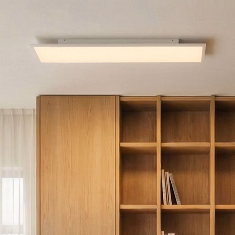 Arcchio Pannello LED Arthur, 120 x 30 cm, argento, 4000 K Arthur, Bianco / Opale, Soggiorno / Sala da pranzo, Plastica, Moderno, Pannello LED