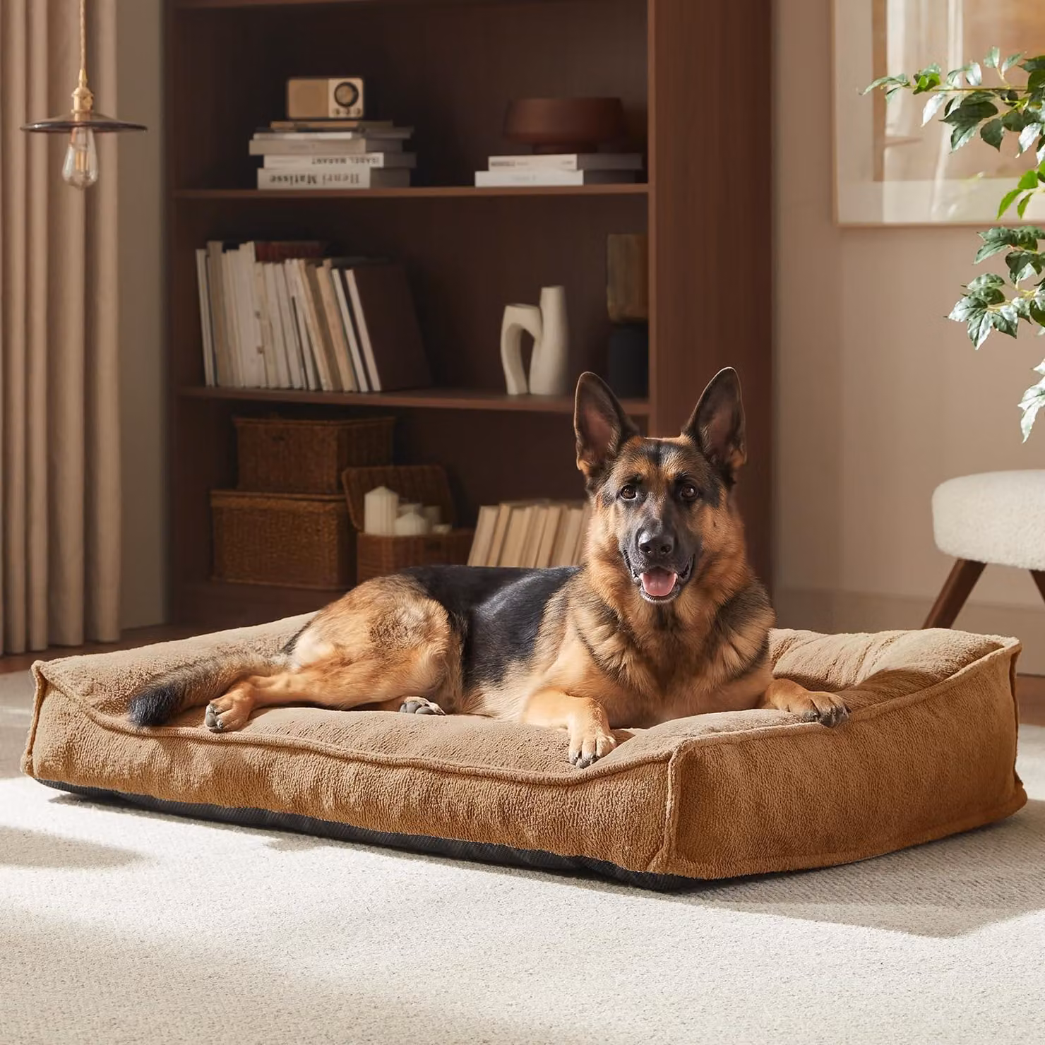 Cuccia per cani XXL - 122 x 91 x 26 cm - Fodera lavabile rimovibile - Letto per cani cuscino - Per cani di grossa taglia