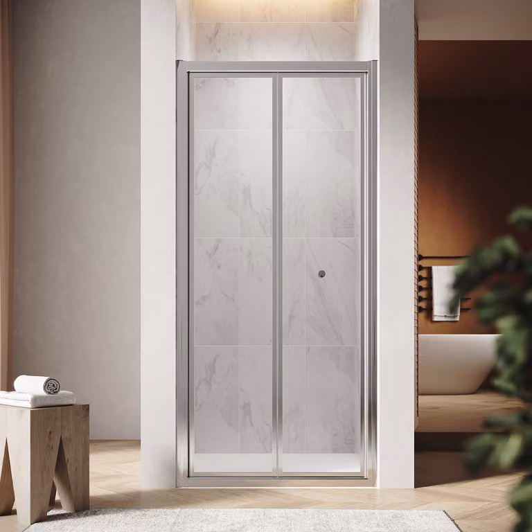 SONNI porta a soffietto per nicchia 90x185cm porta a soffietto a battente porta a battente cabina doccia doccia parete doccia