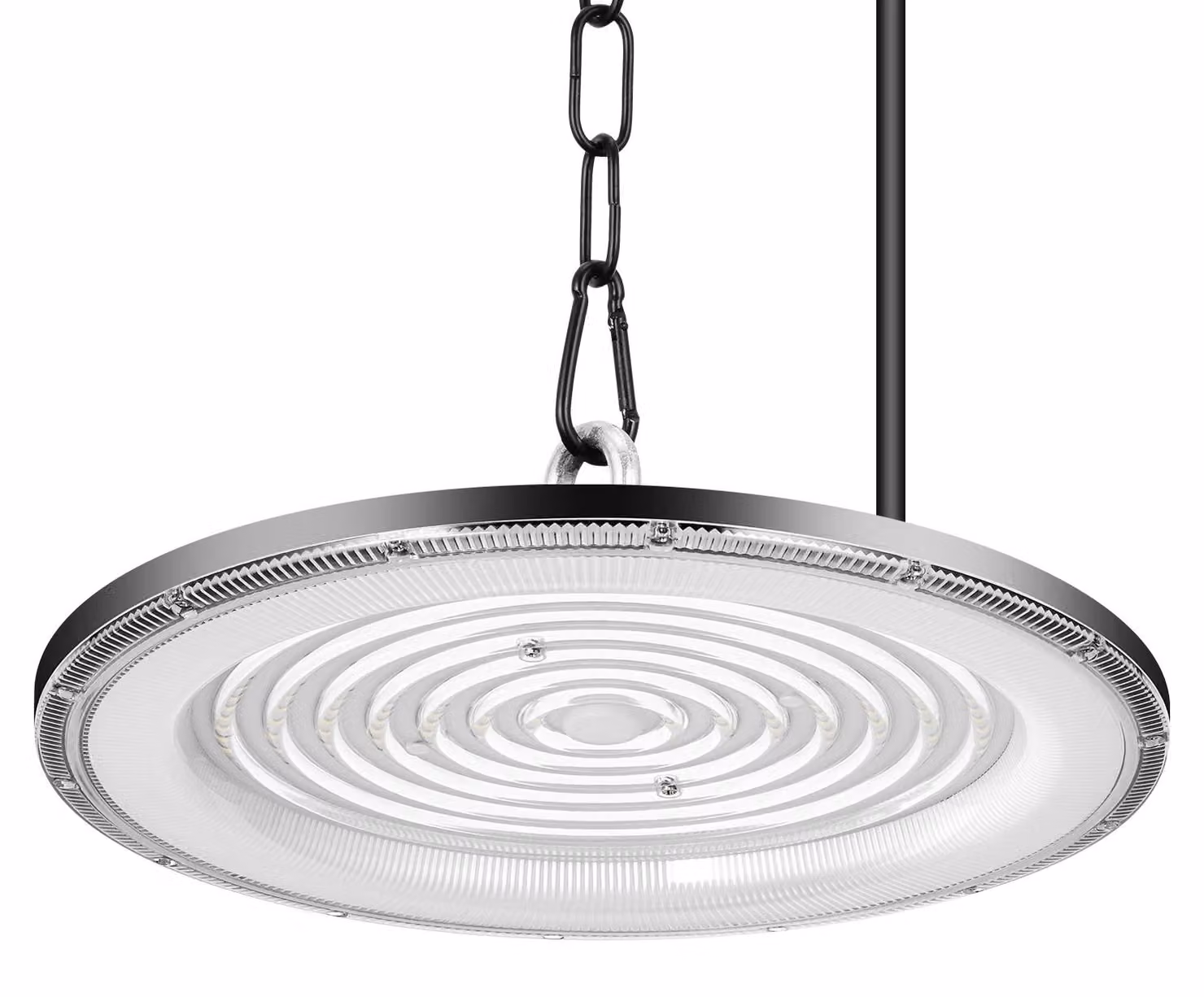 Lampada a LED UFO per ambienti industriali - 500 W - Confezione da 2 - Alimentazione di rete - Impermeabile - Ideale per officine e garage