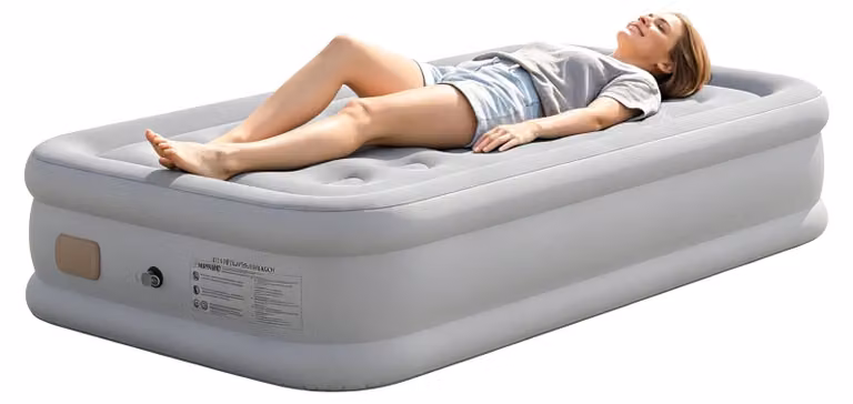 Materasso gonfiabile per 1 persona, letto ad aria autogonfiante con pompa elettrica ricaricabile integrata, gonfiaggio rapido in 3 minuti, dimensioni 190 x 97 cm, capacità massima 200 kg