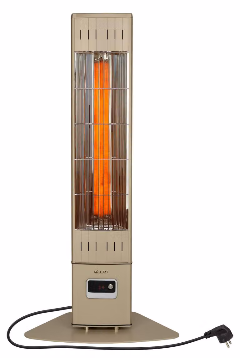 Riscaldatore a pavimento - 2300 Watt - Beige - Autoportante - Con telecomando
