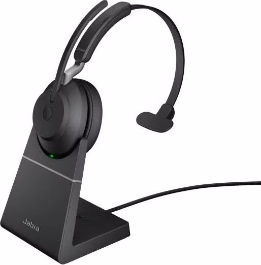 Jabra evolve2 65 auricolare wireless a padiglione ufficio usb tipo a bluetooth base di ricarica nero - 26599-889-989