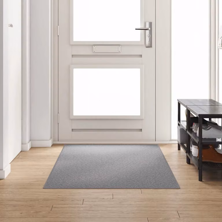 Runner in moquette vidaXL grigio chiaro, L 250 cm x P 100 cm, lavabile e antiscivolo