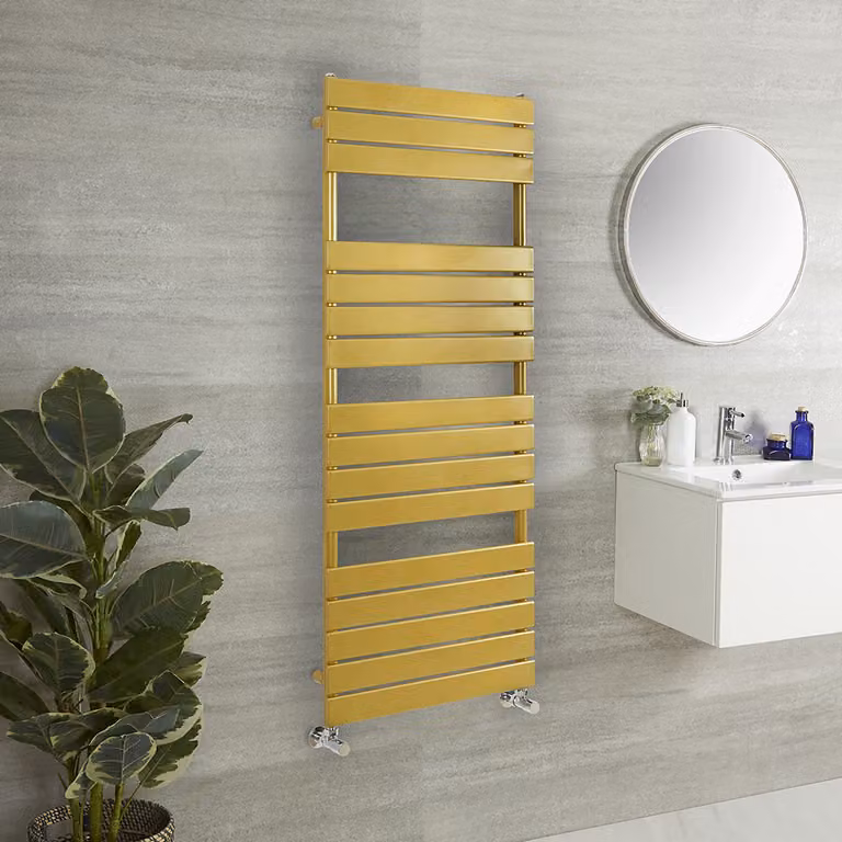 Scaldasalviette di Design - 1500mm x 600mm - Oro Metallizzato - Lustro