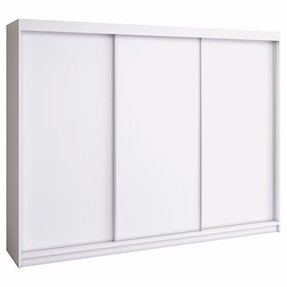 Armadio a porte scorrevoli MERO a 3 ante, 200 cm, con cassetto (Bianco, Nero, Sonoma)