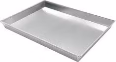 Teglia rettangolare bassa in alluminio Agnelli Professional Silver L: 50 cm, P: 35 cm