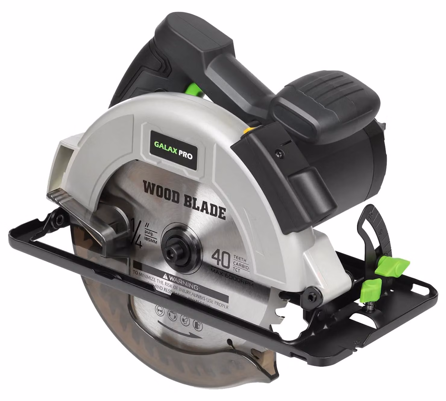 Sega circolare da 1400 W - Lama da 185 mm - Guida laser - Adatta per legno, metallo e PVC