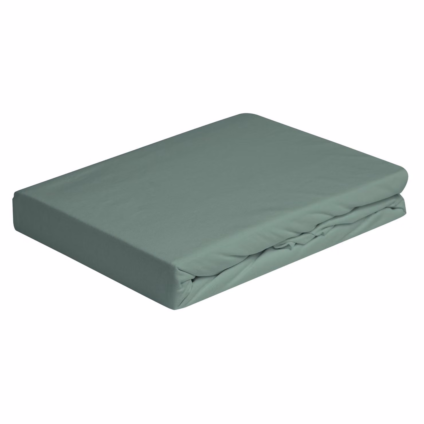 Lenzuolo con angoli elastici DaunenStep Vivacolor in jersey verde – 3