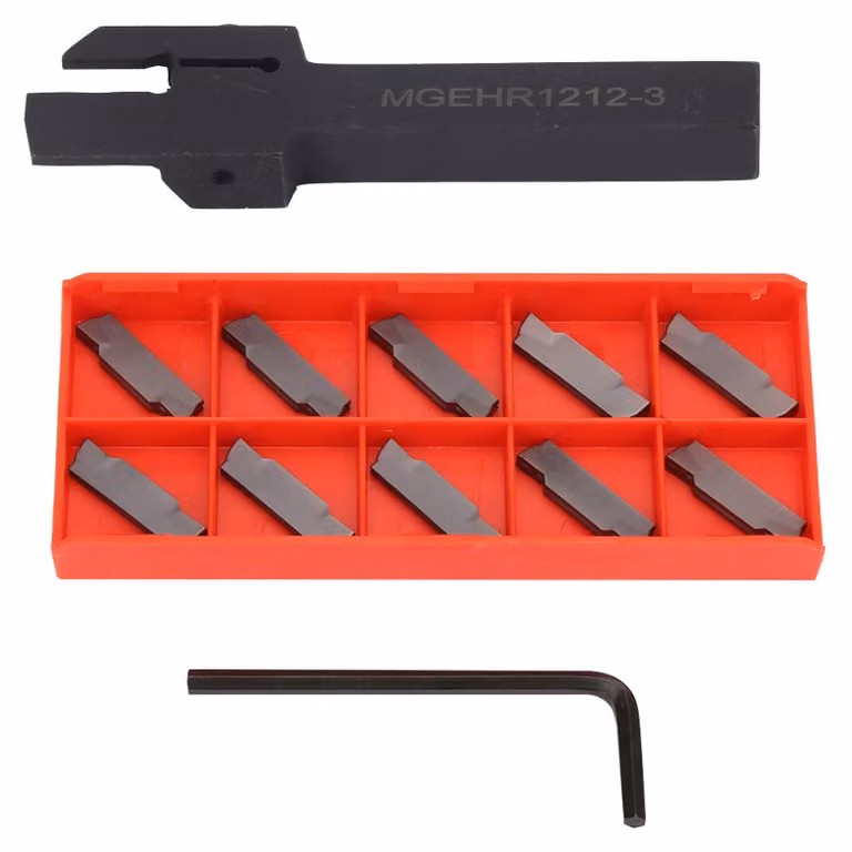 Utensili da taglio di alta qualità - Inserti/Supporti - Lavorazione del metallo - 10 pezzi - Elevata durezza - Lunga durata - Utensili per tornitura