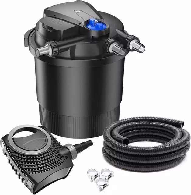 Kit di filtrazione set 40000 litri pompa UVC 36 watt tubo 10000 l/h 10 m 16_0001905