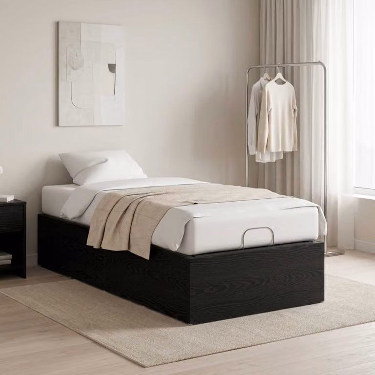 vidaXL Giroletto per rete letto motorizzato Nero L: 70 cm, P: 200 cm