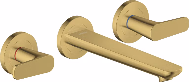 hansgrohe AXOR Citterio C robinetterie de lavabo 3 trous encastrée pour montage mural, bec 195mm, 49070990, 49070990