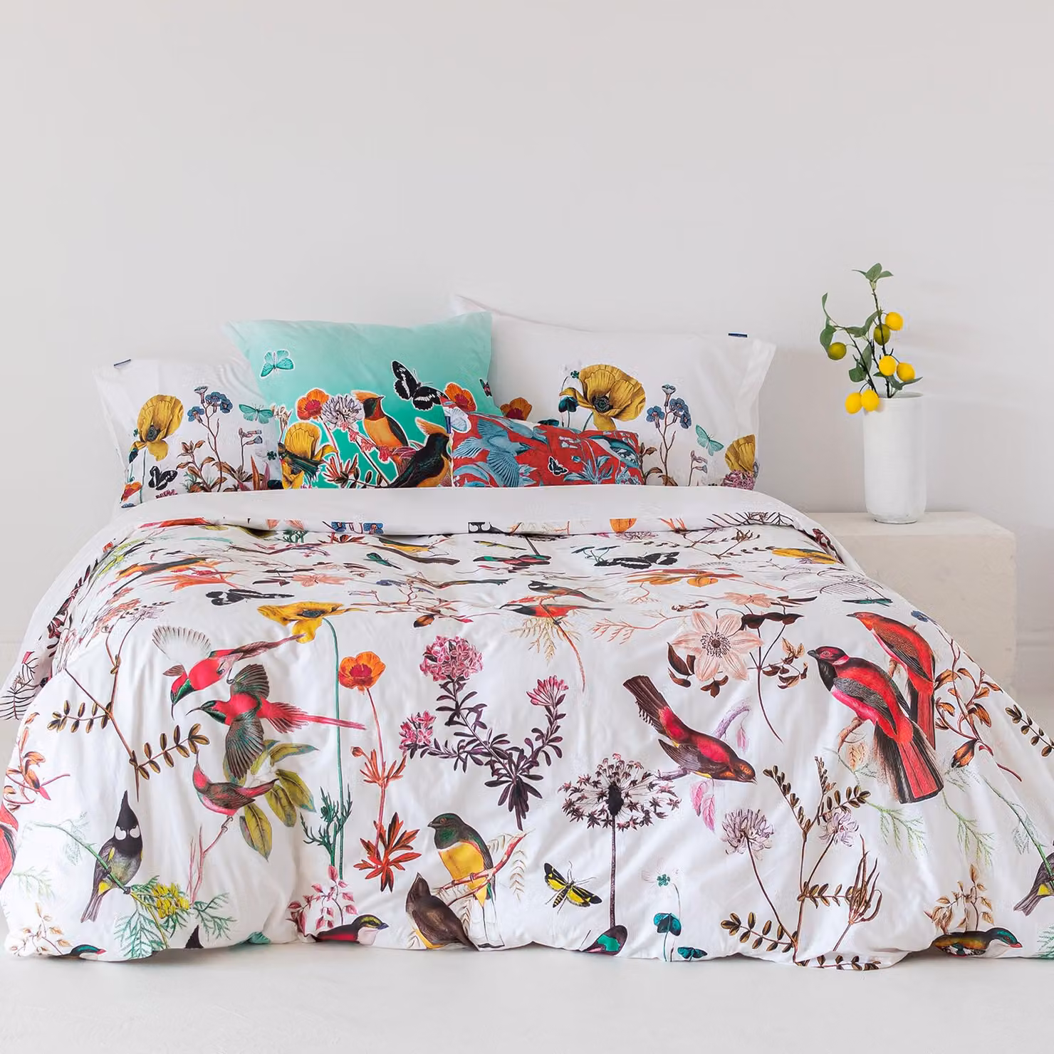 Copripiumino Uccelli del paradiso 135 x 200 cm 100% cotone Europe
