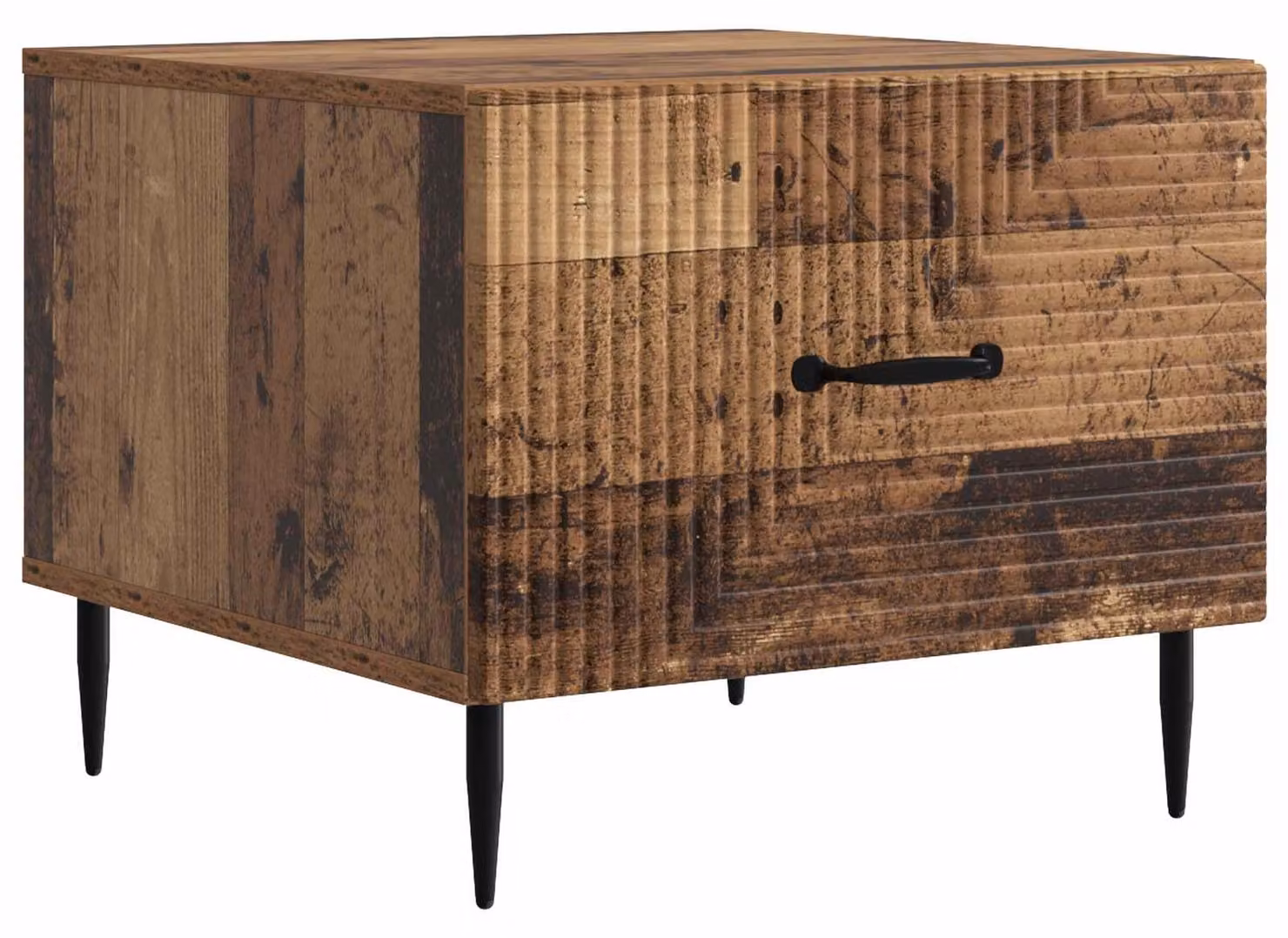 Tavolino da salotto con cassetto Legno antico 49 x 50 x 40 cm