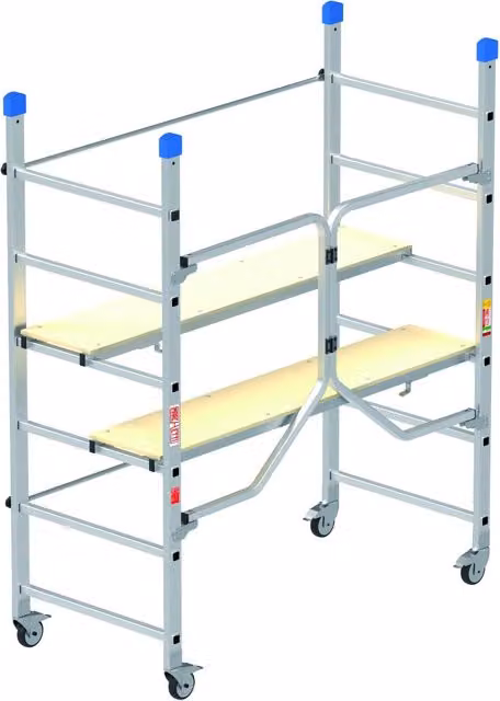 Ponteggio in alluminio richiudibile dinamico Marchetti colore argento L: 155 cm, H: 188 cm