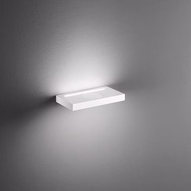 Applique Moderna Perenz Illumina in Alluminio e Plastica Bianca con LED Warm White