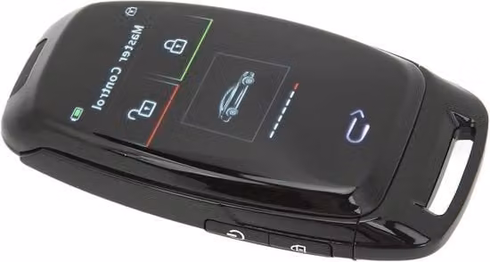 Chiave elettronica LCD con schermo touchscreen e Bluetooth 5.0 per ingresso senza chiave, colore nero