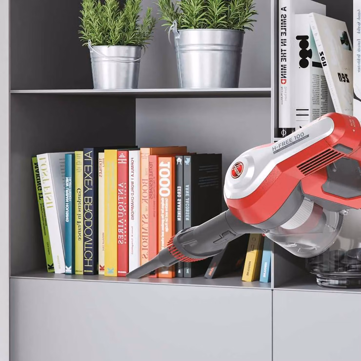 Scopa elettrica senza filo Hoover H-FREE 100 bagless con filtro lavabile, turbo brush e luci LED – 3