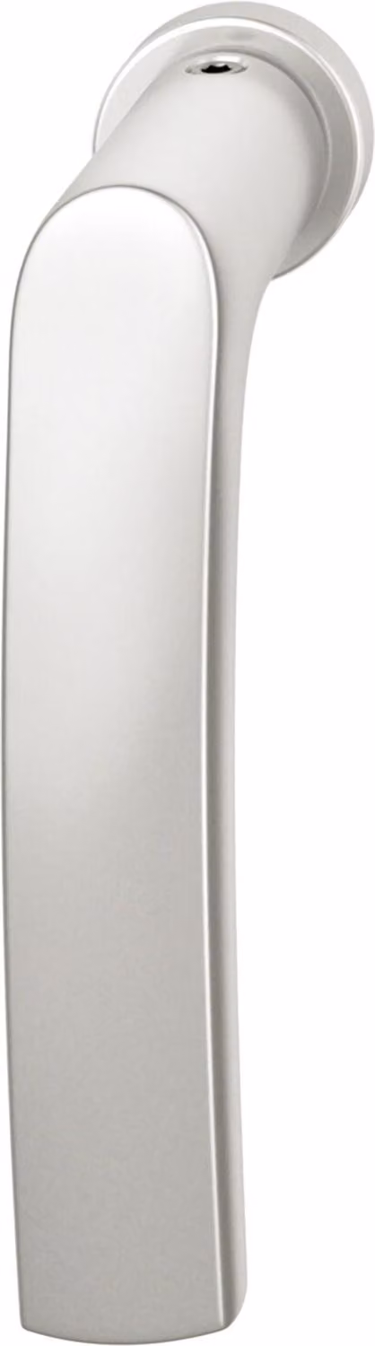 Maniglia a pressione FSB 34 1015 minimalista, in alluminio anodizzato argento