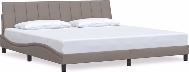 Giroletto senza Materasso Hanko Tortora 200x200 cm in Tessuto