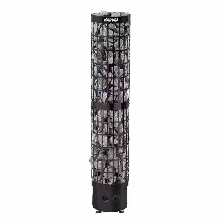 Harvia Cilindro 6,6 kW | comando integrato, nero-cromo | HPC66400M