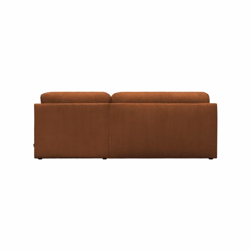 Divano angolare destro convertibile SWEEEK in velluto a coste con struttura in legno e funzione letto L/P/H: 218 x 81 x 97 cm – 2