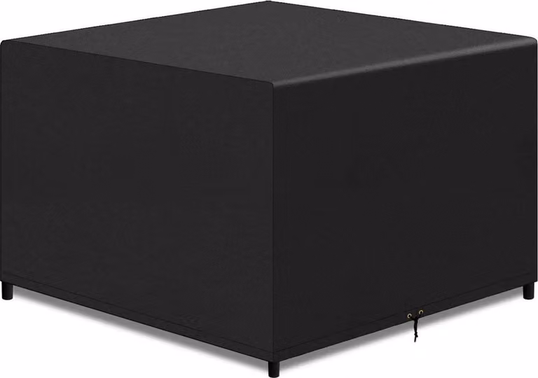 Copertura per mobili da giardino in rattan 125x125x71cm nero