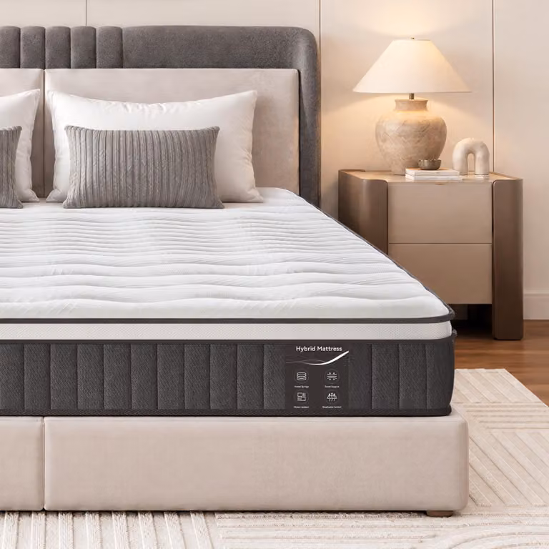 Materassi 140x200 cm, altezza 22 cm, con topper integrato. Materasso a molle insacchettate, 7 zone di comfort, rigidità H3/H4