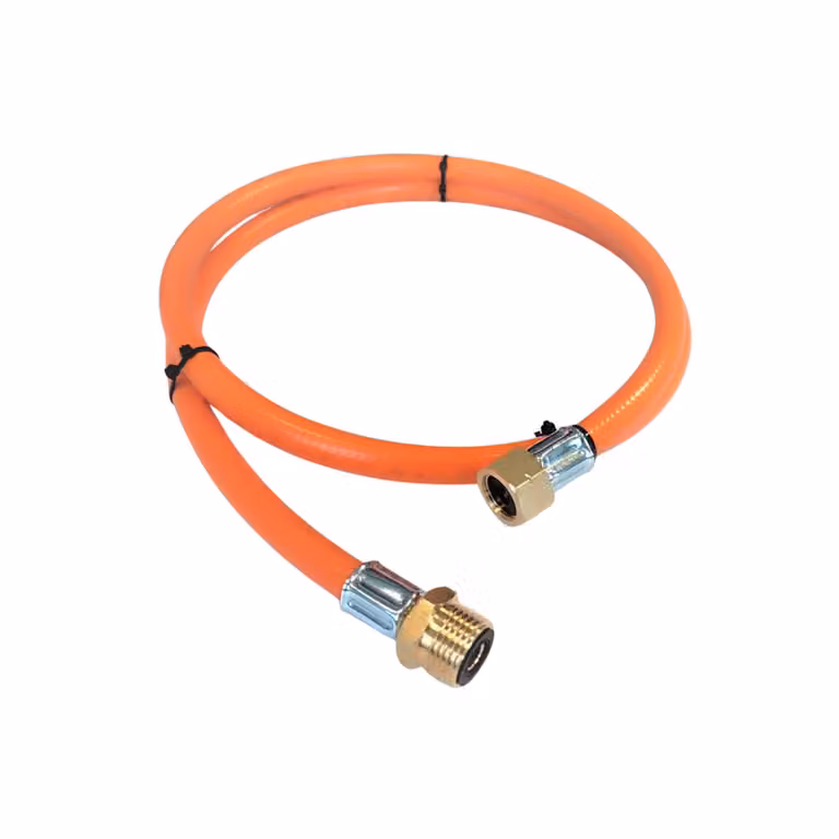Zatechs tubo gas propano butano 3m 20 bar Ø9mm femmina 3/8" - 21,8" pollici attacco LKS con attacco rapido fino a -30°C per barbecue a gas da campeggio