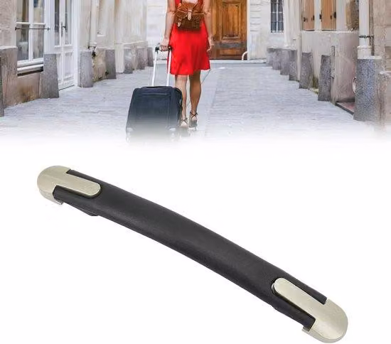 Kit maniglia per valigia in plastica con copritappo in metallo, maniglia da trasporto, da viaggio