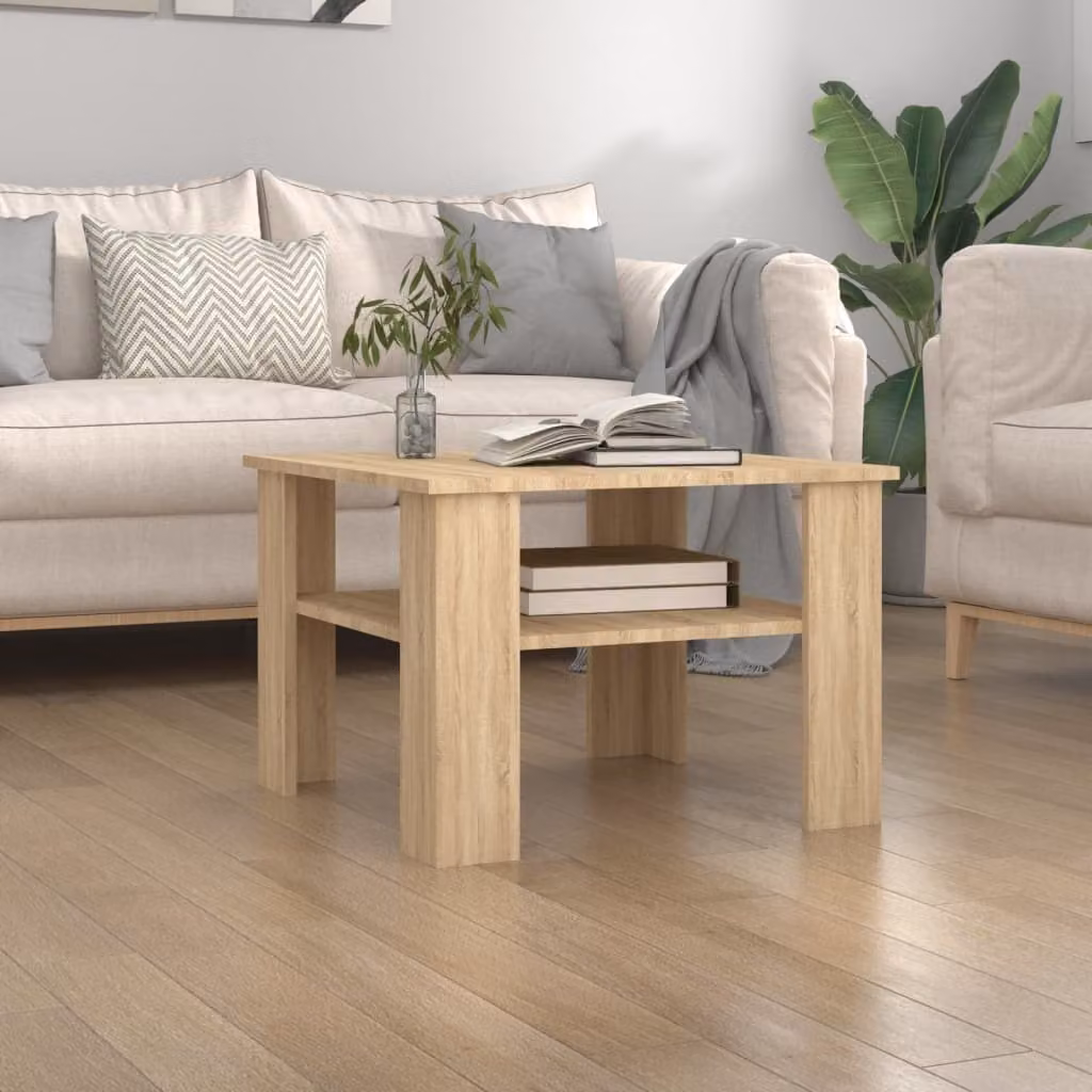 Maison Exclusive - Tavolino Sonoma in rovere 60x60x42 cm Materiale ligneo
