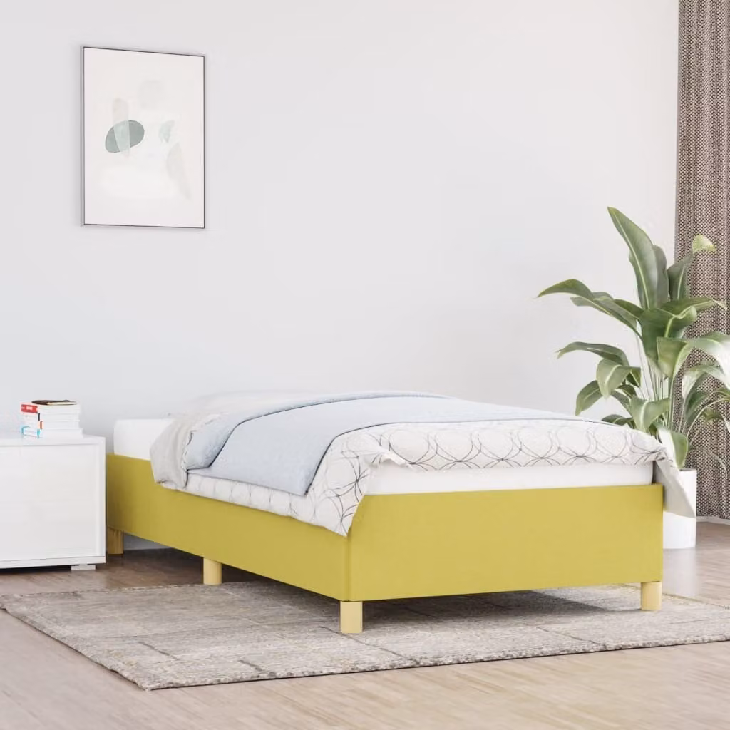The Living Store struttura letto verde 80x200 cm in tessuto