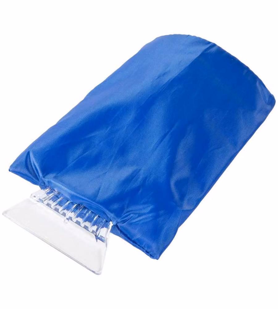 Guanto raschiaghiaccio impermeabile e imbottito colore blu