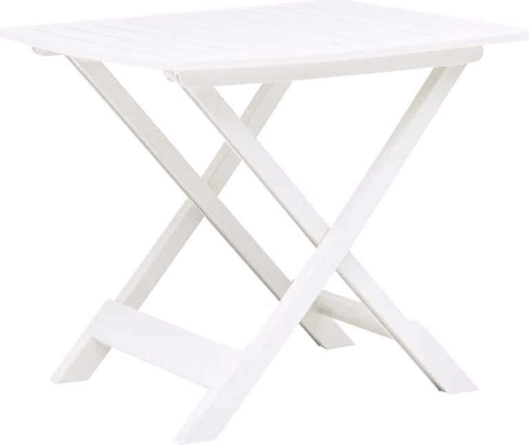 Maison Exclusive - Tavolo da giardino pieghevole bianco 79 x 72 x 70 cm Plastica