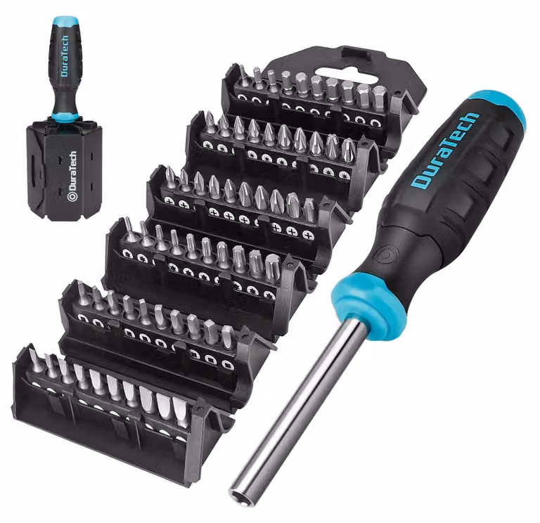 Set di cacciaviti - 60 pezzi - Multiuso - A taglio, a croce, Torx - Contenitore portaoggetti