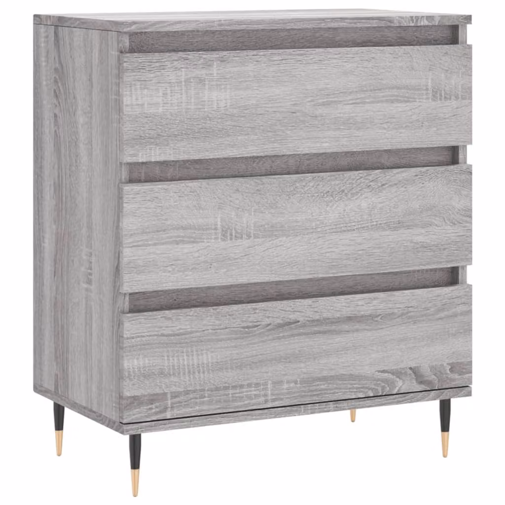 Credenza Grigio Sonoma 60x35x70 cm in Legno Multistrato