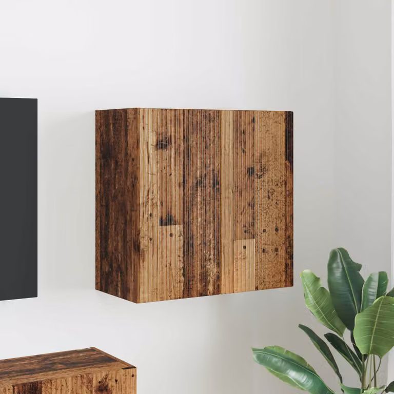 vidaXL Mobile TV da parete 59,5 x 31 x 60 cm Legno vecchio