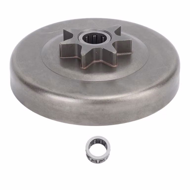 Kit pignone tamburo, kit pignone tamburo 7T, pignone tamburo, pignone tamburo 7T, tamburo frizione per CS4100, tamburo frizione motosega