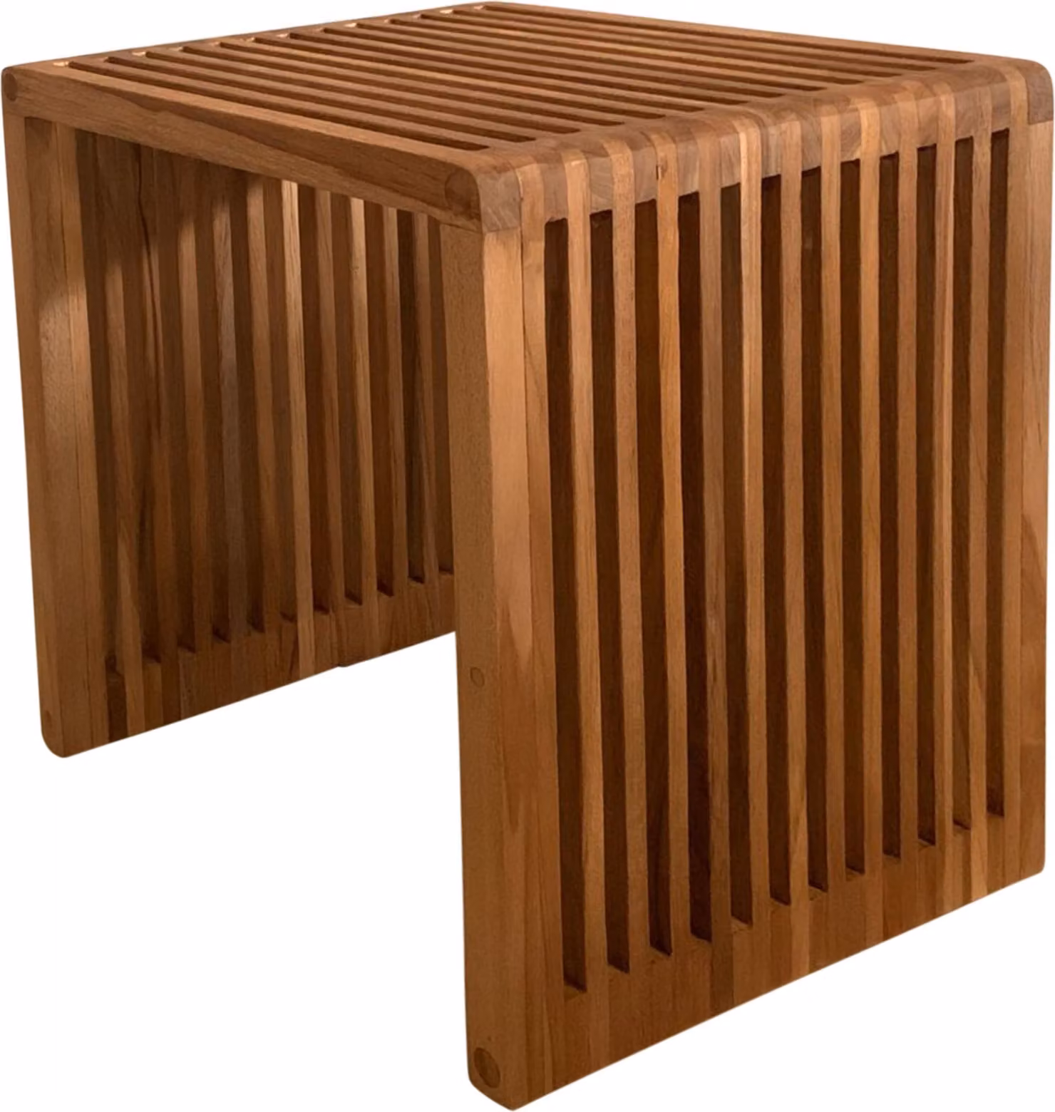 AXI Liane Tavolino in legno di teak marrone | Tavolo piccolo per giardino, balcone, terrazza in legno di teak | Anche da Salotto 40,5 x 40,5 x 46 cm