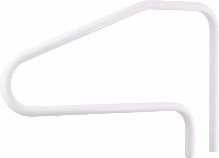 Ringhiera per piscina, 122 x 81,3 cm Corrimano per piscina, capacità di carico 100 kg Corrimano per piscina in acciaio inossidabile per impieghi gravosi, saldatura senza giunture, montaggio incassato o su base, per bordi piscina, parchi acquatici, centri