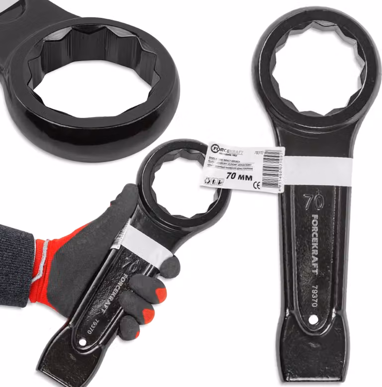 FORCEKRAFT Chiave a bussola per martellare 70 mm 320 mm Cr-Mo