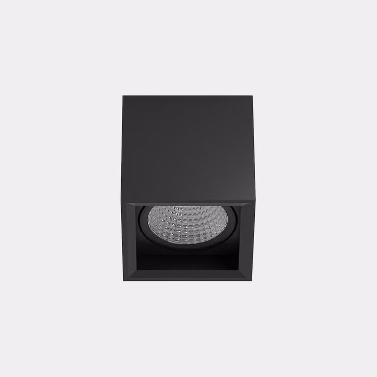 LedsC4 - Plafona a LED Multidir, nero, a risparmio energetico, facile da installare, design moderno