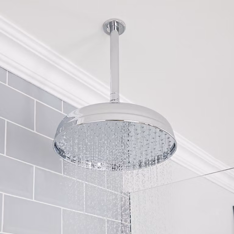 Soffione Doccia Tradizionale Ø300mm A Soffitto Cromato - Elizabeth