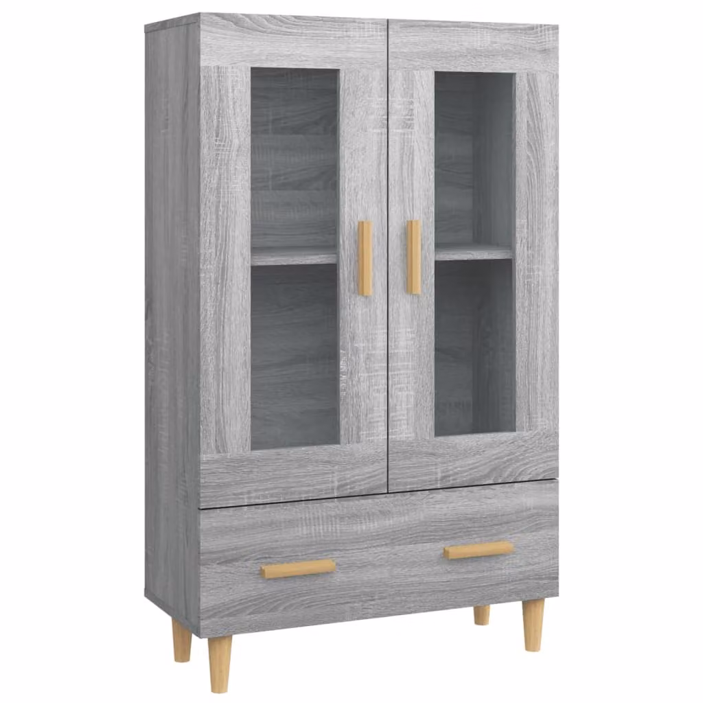 Credenza Grigio Sonoma 70x31x115 cm in Legno Multistrato