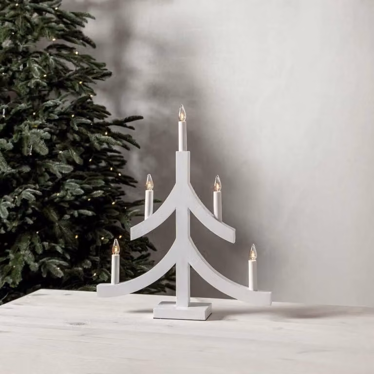 Star Trading 645-30, Figura decorativa luminosa, Bianca, IP20, Bianca, 5 lampadine, attacco E10