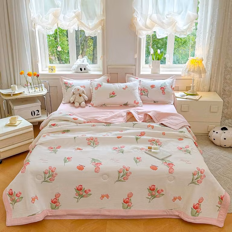 Coperta leggera e traspirante per il letto estivo, dimensioni 200 x 230 cm, adatta per 2 persone