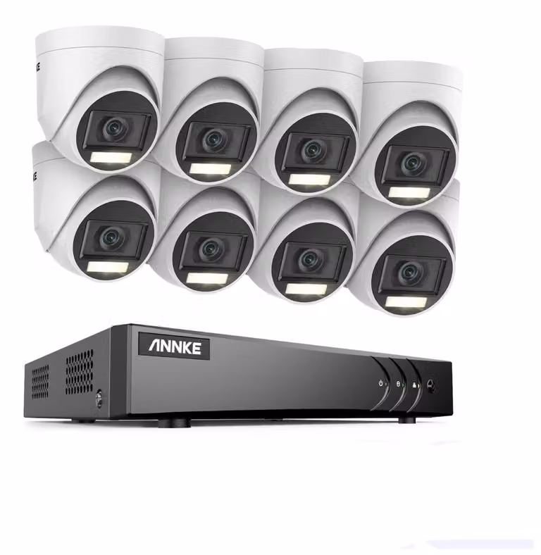 Sistema di telecamere di sicurezza - Telecamera di sorveglianza - Telecamera di sicurezza - 3K - 8 canali - 5MP - Per uso esterno - 8 unità - CMOS