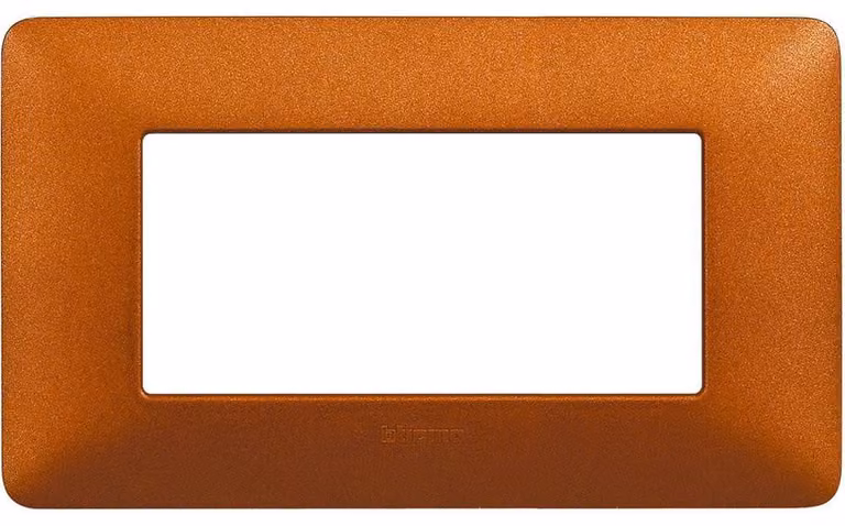 Bticino matix placca 4 posti 4P colore rosso terra AM4804TRT in tecnopolimero