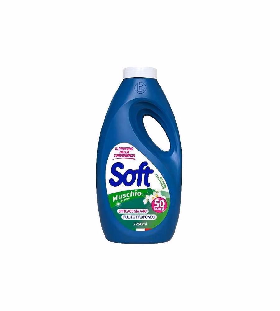 Soft lavatrice 2250lt muschio bianco - Detergente per lavatrice 2250lt